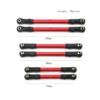 COMODO 6-Pack Aluminum Rod Arm Set with Rod Ends for 1/10 Scale Hoss 4WD RC Cars Front Rear Steering Linkage Replacement(Black) view 3