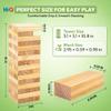 Hi-Q Tumbling Tower Blocks - 48 Piece Wooden Stacking Toy, Classic Balance Tower Game - Stack Tower Game for Kids & Adults, Family Party Fun Block Stacking Game Ages 6+ view 4