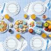 100 Pcs Back to School Party Supplies - Serves 25, Notebook Lined Paper Disposable Tableware, Includes Paper Plates, Napkins, and Plastic Forks for Kids Birthday, Classroom, Teacher Themed Decoration view 4