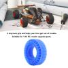 Oyhhalginate 4Pcs RC Tire Foam Insert, Silicone RC Crawler Foam for 1/10 RC Car 1.9 Inch Tire, 3 - Layer Hollow Temperature Tire Liner with Enhanced Grip and (Blue) view 2