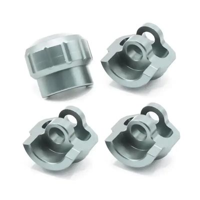 COMODO 4pcs Aluminum Shock Absorber Protectors for 1/7 1/8 Scale RC Cars Fit Suspension Upgrade Parts(Couleur: Gris fonc)