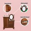 1/12 Scale Miniature Dollhouse Furniture,The Makeup Dressing Table Set view 3