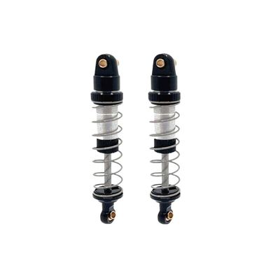 2pcs Metal Oil Shock Absorber Damper Compatible With H12Y H12Y+ 1/12 Scale RC Crawler Car Upgrade Parts(Black)