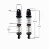 2pcs Metal Oil Shock Absorber Damper Compatible With H12Y H12Y+ 1/12 Scale RC Crawler Car Upgrade Parts(Black) view 3
