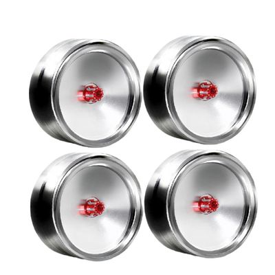 4pcs 1.9 Inch Beadlock Metal Wheel Rims Compatible With 1/10 Scale RC Crawler Models Like, MST