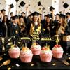 24PCS 2026 Graduation Cupcake Toppers, Class of 2026 Graduation Party Cake Decor Supplies, 2026 Graduation Cake Topper for University, College,High School, Middle School, Kindergarten(Style-1) view 4