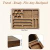 DND Dice Box with Rolling Tray - Solid Acacia Wood Magnetic Closure Storage Case for 8-10 Sets, Portable Travel Dice Holder Compatible with Standard & Metal Dice - DND Dice Box, Wooden Dice Tray view 2