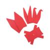 Yosoo Semi Finished Paper Cranes, Artificial Leather Soft DIY Ornaments for Wedding Party Car Decoration, with Complete Accessories for Mindful Gifts and Craft Projects view 2