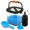 KTAB Foldable Gel Ball Ammo Bucket & Speed Loader Kit, Large Capacity Gel Blaster Ammo Storage Container with Mesh Drainage, Portable Ammo Organizer for Gel Ball Blaster Accessories view 1