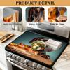 Dachshund Dog Pizza Multi-Design Stove Top Covers for Electric Stove, Heat-Resistant Protector Mat, Non-Slip Drying Rack 28"x20" Stove Burner Covers view 3