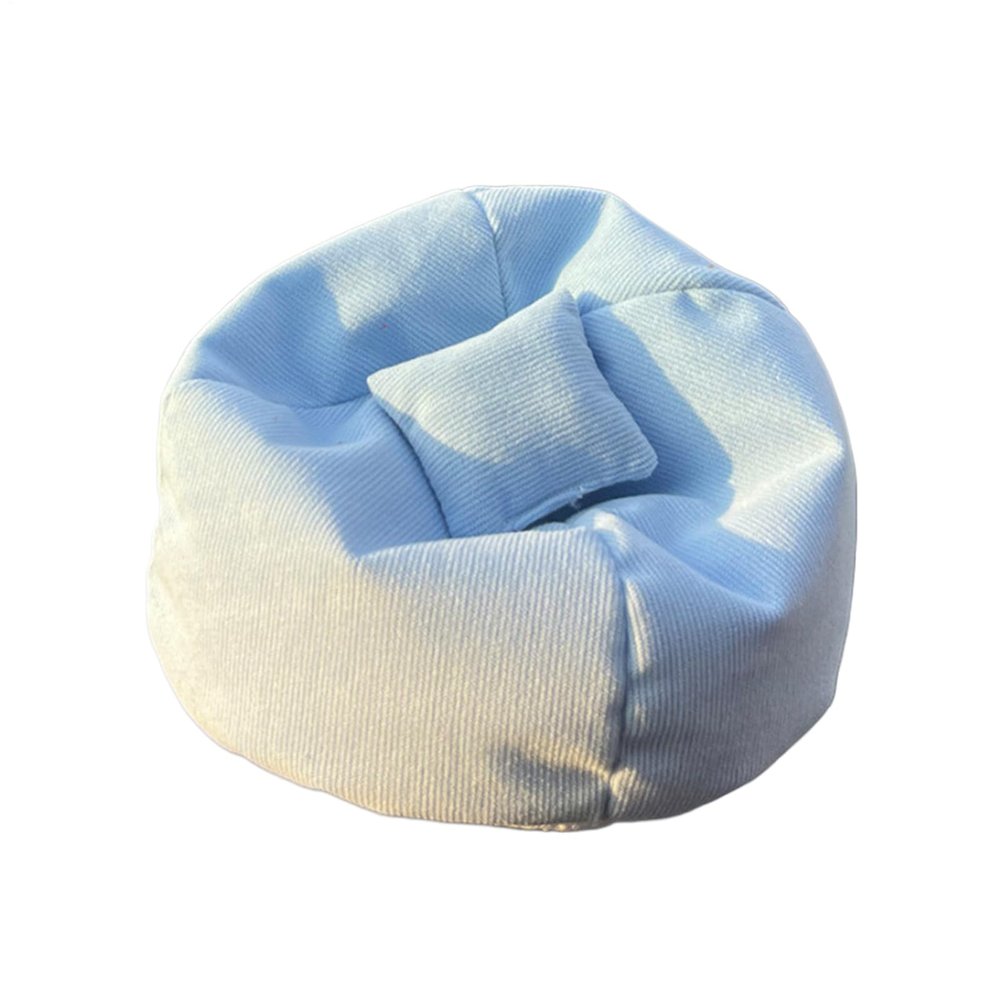 15cm Mini Dolls Bean Bag Chair, Cute Handmade Mini Bean Bag Sofa Couch with Pillow for Car Dolls, Adorable Toy House Seat Sofa Furniture Decoration