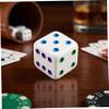 12 Pack Large Dice, 25mm Jumbo Dice with White Base & Colorful Dot for Easy Reading, Board Games, Math Teaching, Game Night EssentialsLarge view 2