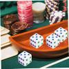 12 Pack Large Dice, 25mm Jumbo Dice with White Base & Colorful Dot for Easy Reading, Board Games, Math Teaching, Game Night EssentialsLarge view 4