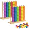 Color Stack Challenge Game, Wooden Color Ring Stacking Game with 60 Rings, Color Matching Puzzle Set for Family & Party (2set) view 1