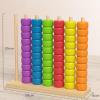 Color Stack Challenge Game, Wooden Color Ring Stacking Game with 60 Rings, Color Matching Puzzle Set for Family & Party (2set) view 2