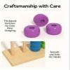 Color Stack Challenge Game, Wooden Color Ring Stacking Game with 60 Rings, Color Matching Puzzle Set for Family & Party (2set) view 3