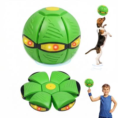 Magic Glow Bouncy Ball 2-in-1 LED Flying Pop, Bounce & Light-Up Toy