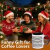 11Oz Ceramic Fuck This Shit Mug, Hidden Message Coffee Mug 300ml, Funny Coffee Mug, Unique Office Prank Gag Gifts for Coworkers Coffee Lover (C 1PCS) view 3