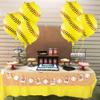 10Pcs 18 Inch Softball Balloons, Softball Shaped Foil Mylar Balloons, Softball Party Decorations for Birthday Senior Night Sports Theme Party Supplies view 4