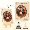 Wooden Puzzles for Adults, Wooden Pirate Cat Puzzle, Wooden Jigsaw Puzzles for Adults, Birthday for Puzzle Lover (M - 11.4 10.9 in - 185 pcs) view 2