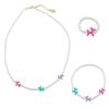 Depesche TOPModel 14062 Jewellery Set with Chain, Bracelet and Ring, White Beads and Multicoloured Balloons, Adjustable Length and Elastic view 4