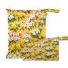 Hezely Spring Blooming Garden Trees 2 Pack Cloth Diaper Wet Dry Bags,Waterproof Wet Bag for Baby,Travel, Beach, Pool, Diapers, Dirty Yoga Gym Clothes view 1