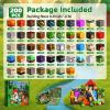 200PCS Magnetic Blocks, Magnetic Building Cube Set for Kids Ages 3+, Constructions STEM Stacking Tiles Toy Building Birthday Gifts for Boys Girls view 2