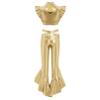 YiZYiF Girls Rave Festival Disco Party Outfits Jazz Performance Costume Crop Top with Flared Pants Hip Hop Dance Dress Gold 14 Years view 3