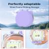 Case for Tamagotchi Connection,BOVUGAC Fully Wrap PC Protective Shockproof Cover for Tamagotchi Connection Accessories.Clear Purple view 2