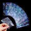 100 PCS Photocard Sleeves, 2.4x3.5inch Laser Flashing Card Sleeve Holder Rainbow Star Heart Flower Cards Protector Holographic Card Sleeve Microns Ultra Thick Sleeves Mini Photo Cards view 1