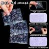 100 PCS Photocard Sleeves, 2.4x3.5inch Laser Flashing Card Sleeve Holder Rainbow Star Heart Flower Cards Protector Holographic Card Sleeve Microns Ultra Thick Sleeves Mini Photo Cards view 3
