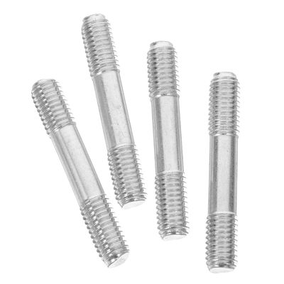 Abaodam 4pcs Dual-Ended Threaded Steel Bolts for Generator Muffler Repair, High-Strength Replaceable Exhaust Bolts Compatible 168/170f Gasoline Engine Power Equipment
