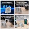 XBERSTAR 65W Fast Charging Hub Compatible with DJI Flip 3 Slot Fast Charger with USB-C Output in About 86 Mins Full Charge view 2