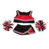 Black and Red Cheerleader Outfit for 14 to 18 INCH Plush Bear Doll Clothing Cheerleader Dress Up Costume for Stuffed Animals Plush Toy Clothes Cheer Outfit Gift for ids view 1
