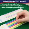 320 PCS Mahjong Card Highlighter Tape, American Mahjong Cards Rule Helper Line Finder Marker, Writable, Reusable Transparent Strips, Invisible Strategy Markers for Beginners & Advanced Players view 3