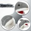 DuskHaven Shark Hand Puppet, Interactive Simulation Toy with Glove, Birthday Gift, Grey view 2