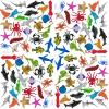 YOOHUA 96PCS Ocean Sea Animal Figures, Assorted Mini Vinyl Plastic Animal Toy Set, Realistic Under The Sea Life Figure Bath Toy for Child Educational Party Cake Cupcake Topper,Valentines Day Gift view 1
