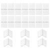 20 Pcs RC Plane Hinges, Nylon Hinges Remote Control Aircraft Hinge RC Plane Parts Small Hinge for Fixed Wing Model Airplane Square Loose-Leaf view 1