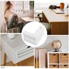 GETAJGHSD 4pcs Cartoon Crocodile Silicone Corner Bumpers Protective Table Corner Guards Cushion Edge Protectors for Furniture Safety White view 3