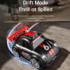 Hylukon Mini RC Drift Cars, Tabletop Drifting RC Car with Real Time Camera Transmission, Dynamic Light and Sound Effects, Remote Controlled Drift Car with Follow and Escape Modes (Black) view 4