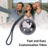 Vikye Memory Orb Video Player, 2.7" Personalized Crystal Sphere Upload Photos & Videos, 4GB Rechargeable Crystal Ball Keepsake for Wedding view 4