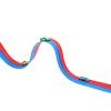 POENVFPO Race Track, Portable PVC Car Track with Flexible Design, 14.76ft Length, Great Fun for Kids and Toddlers view 2