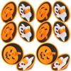 ERINGOGO Halloween Plastic Gyroscope, Rotating Spinning Tops Party Favors with 12 Colorful Ghost and Pumpkin Pieces, Educational s Novelty Plaything for Holiday Parties view 1