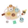 Wooden Tea Party Set for Kids Pretend Play Teapot & Cups to Boost Social Skills in Toddlers view 3