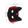 Beaupretty Cat Half Face for Women, Two-tone Animal Cosplay Accessory, Halloween Party Costume Dress-up Mask view 2
