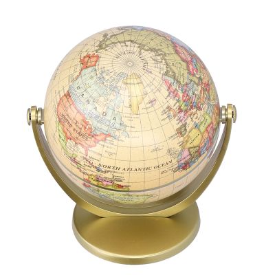 Estink World Earth Globe, Mini Globe Rotating Geography Teaching Tool with Vintage Style for Home Office School, Educational and Decorative