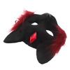 BESPORTBLE Plush Half Face for Women, Cosplay Cat Eye Party Mask, Halloween Masquerade Costume Accessory for Dance and Dress-up view 1