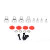 Shock Cap RC Spare Parts for 1/10 ECX 2WD RC Car, Aluminum Alloy Upgrade Accessory with Anodized Finish, CNC Precision Machined Shock Cap Set for Hobby RC Vehicles (Silver ECX1037S) view 1