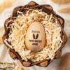 Personalized Easter Wooden Egg Shakers, Custom Engraved Bunny Egg, First, Kids Sensory Musical Instrument (S4) view 2