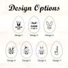 Personalized Easter Wooden Egg Shakers, Custom Engraved Bunny Egg, First, Kids Sensory Musical Instrument (S4) view 4